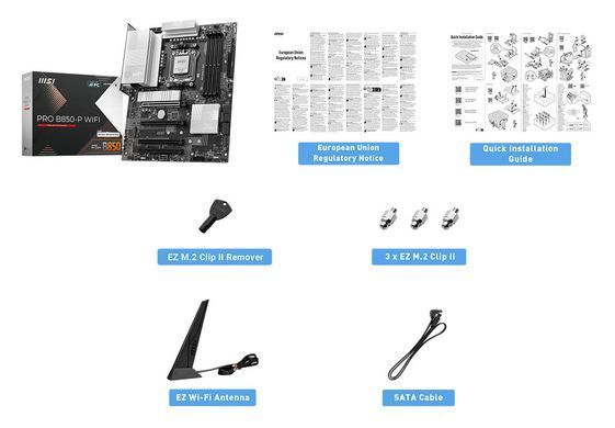 Материнcька плата MSI PRO B850-P WIFI sAM5 B850 4xDDR5 M.2 HDMI WiFi BT ATX (911-7E56-008) [19264]