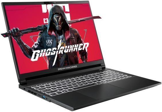Ноутбук Dream Machines RT5060-15 15.6FHD+ IPS, AMD AI 9 HX 370, 32GB, F2TB, NVD5060-8, DOS, чорний (RT5060-15UA25) [112932]