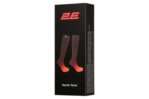 2E Tactical Шкарпетки з підігрівом Race Black з дистанційним контролером, розмір XL