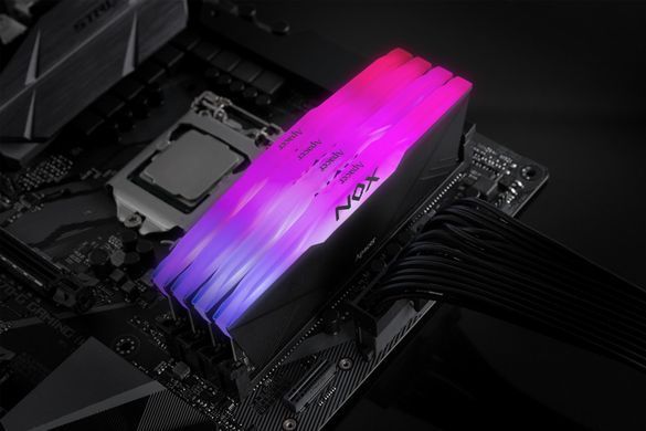 Модуль пам`ятi DDR4 2x16GB/3200 Apacer NOX RGB Black (AH4U32G32C28YNBAA-2) [607528]