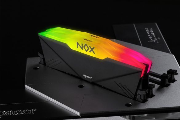 Модуль пам`ятi DDR4 2x16GB/3200 Apacer NOX RGB Black (AH4U32G32C28YNBAA-2) [607528]