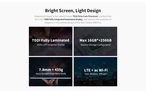 Планшет Teclast M50 Pro 10.1" 8ГБ (6940709685389)