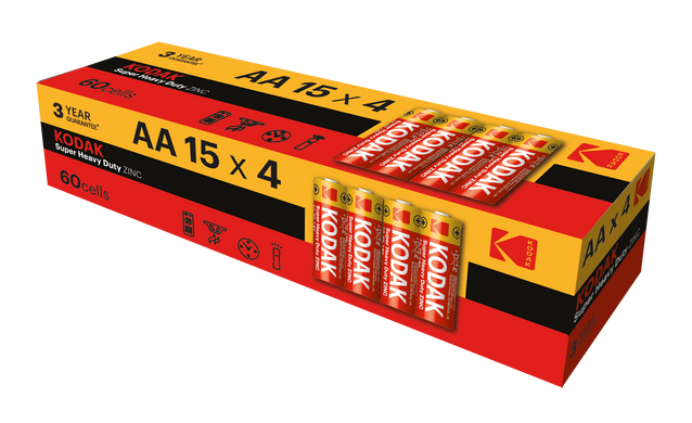 Батарейка Kodak EXTRA HEAVY DUTY R 6 коробка 1x4 (30411708/B) [203667]