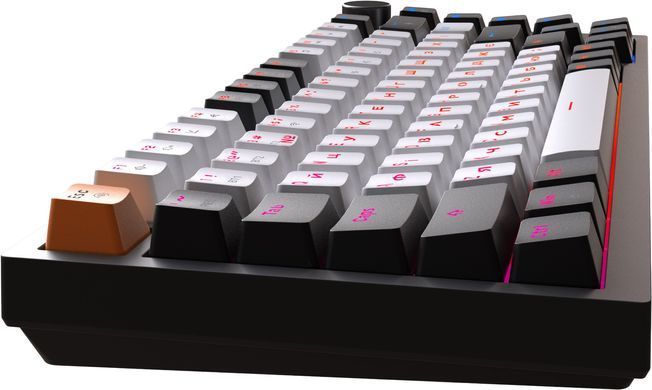 Клавіатура бездротова GamePro Asgard Valhalla QLAB Sakura Switch Black (MK160-B-QS-PRO) [619469]