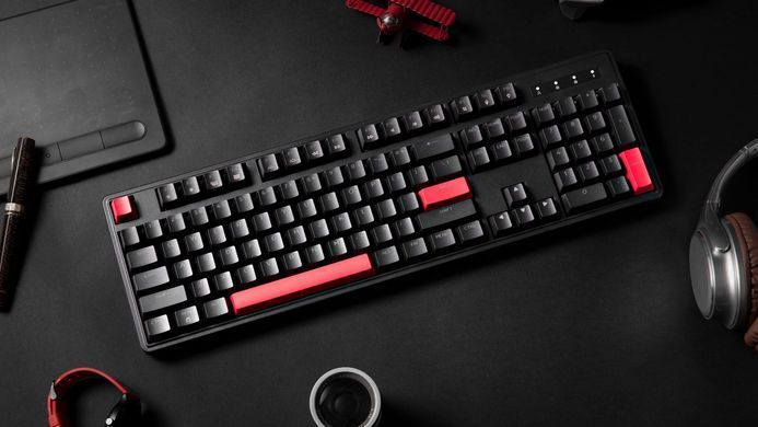 Клавіатура механічна Lemokey X3 104Key, Keychron Red, USB-A, QMK/VIA, Hot-Swap, EN/UKR, RGB, чорний (X3-H1-UA) [103710]