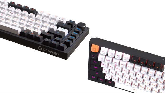 Клавіатура бездротова GamePro Asgard Valhalla QLAB Sakura Switch Black (MK160-B-QS-PRO) [619469]