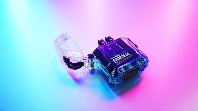 Навушники TWS Gravastar Sirius P5, BT 5.2, IPX4, Transparent Blue (GRAVASTARP5_XTAL_BLU_V2) [17428]