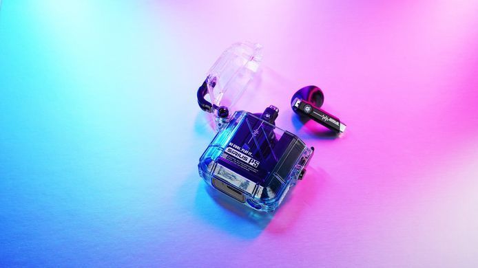 Навушники TWS Gravastar Sirius P5, BT 5.2, IPX4, Transparent Blue (GRAVASTARP5_XTAL_BLU_V2) [17428]