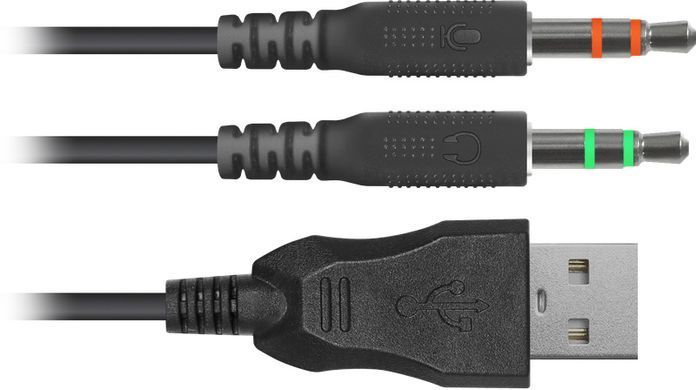 Ігрова гарнітура Defender Dexter RGB, кабель 2.2 м, чорна (64595) [401834]