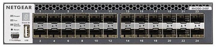 Комутатор NETGEAR M4300-24XF (XSM4324FS) 24xSFP+, 2x10GE combo, керований L3 з можливістю стекування (XSM4324FS-100NES) [15006]