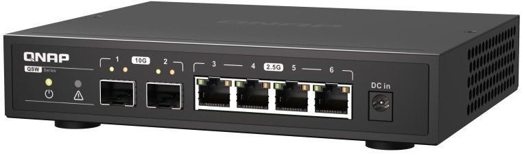 QNAP Некерований комутатор QSW-2104-2S 2*10GbE SFP+ 4*2.5GbE (RJ45) (QSW-2104-2S)