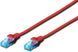 Патч-корд 2E CAT 5e, UTP, 2м, 26AWG, RJ45, 7/0.16, Cu, LSZH, червоний (2E-PC5ECU-2LSZH-RED) [112743], фото 1
