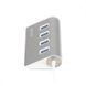USB-хаб Maxxter 4 ports Silver (HU3A-4P-01) [608399], фото 3
