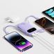 УМБ Baseus 20000mAh EnerFill FC31 45W PD,QC,USB-A,USB-C In/Out,built-in USB-C/Lightning cable Purple (E0028D02) [404548], фото 5