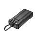 Зовнішній акумулятор HOCO J132A Sabio 22.5W+PD20W fully compatible power bank with 3 cables(20000mAh) Black (6942007632591) [806305], фото 3