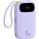 УМБ Baseus 20000mAh EnerFill FC31 45W PD,QC,USB-A,USB-C In/Out,built-in USB-C/Lightning cable Purple (E0028D02) [404548], фото 1