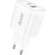 Мережевий зарядний пристрій Foneng PD 30W (1xUSB, 1xType-C) White (EU52-CH) [603276], фото 3