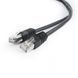 Патч-корд FTP Cablexpert cat.5Е, литий, 50u штекер із засувкою, 0.5м, чорний (PP22-0.5M/BK) [610123], фото 1