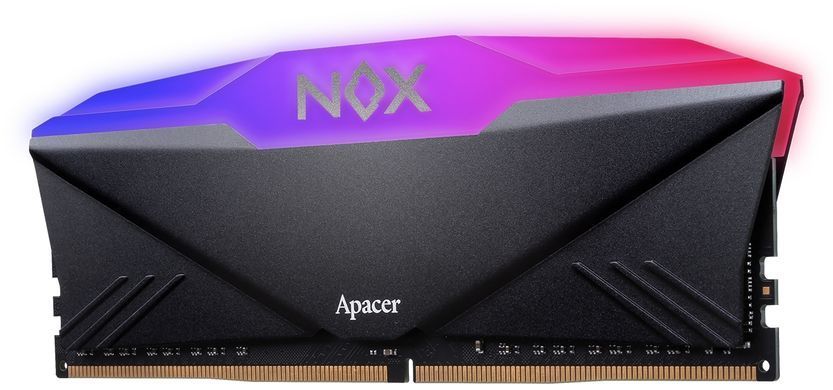 Модуль пам`ятi DDR4 2x16GB/3200 Apacer NOX RGB Black (AH4U32G32C28YNBAA-2) [607528]
