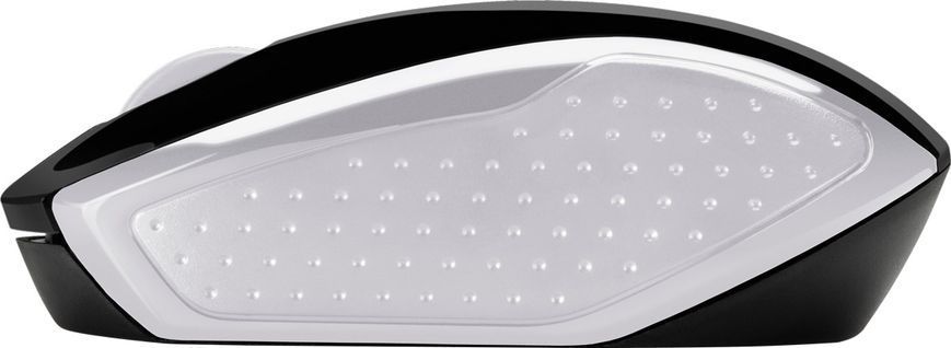 Мишка бездротова HP 200 Pike Silver Wireless Mouse, 3 кн., 1000 dpi, чорно-срібляста (2HU84AA) [401125]