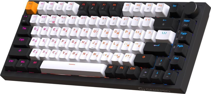 Клавіатура бездротова GamePro Asgard Valhalla QLAB Sakura Switch Black (MK160-B-QS-PRO) [619469]