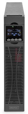 Джерело безперебійного живлення DIGITUS 2000VA/2000W, RTU2, LCD, RJ45, RS232, USB, 8xC13 (DN-170095) [102998]