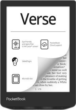 Електронна книжка PocketBook Verse (PB629) Mist Grey (PB629-M-CIS) [401515]