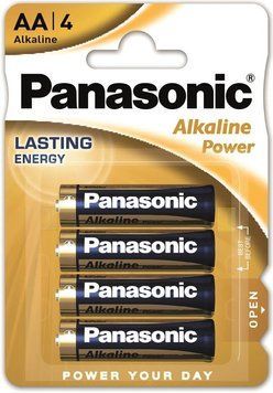 Батарейка Panasonic ALKALINE POWER лужна AA блістер, 4 шт. (LR6REB/4BPR) [113310]