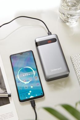 Портативний зарядний пристрій USB 20000MAH QC3.0 ANTHRACITE PD20000 INTENSO (7332354) [503558]