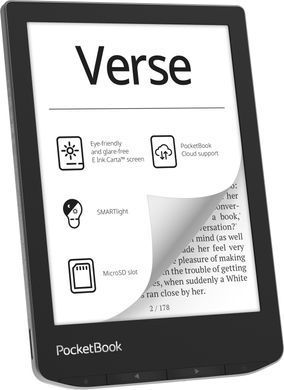 Електронна книжка PocketBook Verse (PB629) Mist Grey (PB629-M-CIS) [401515]