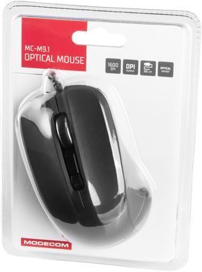 Мишка Modecom MC-M9.1, 4кн., 1600dpi, чорна (M-MC-00M9.1-100) [401162]