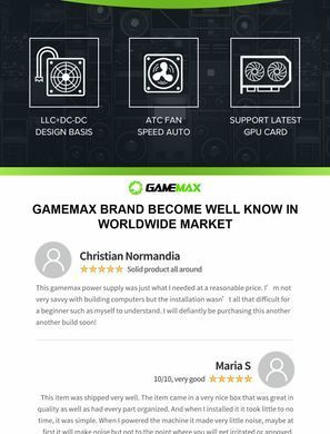Блок живлення GAMEMAX (GX-800) [303195]