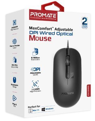 Миша Promate CM-2400 Black (cm-2400.black) [606593]