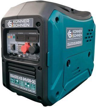 Генератор постійного струму газобензиновий Konner&Sohnen 1.4кВт 2.50к.с. 62/87дБ електростартер 21кг (KS24VGS-DC) [114909]