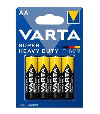 Батарейка Varta Super Heavy Duty вугільно-цинкова AA блістер, 4 шт (02006101414) [113360]