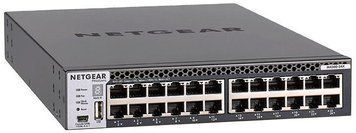 Комутатор NETGEAR M4300-24X (XSM4324CS) 24x10GE, 4xSFP+, керований L3 з можливістю стекування (XSM4324CS-100NES) [15007]