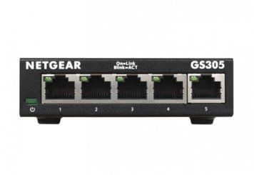Комутатор NETGEAR GS305 5xGE, Некерований (GS305-300PES) [104951]