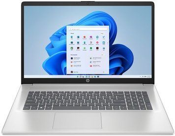 Ноутбук HP 17-cp2043ua 17.3" FHD IPS AG, AMD R3-7320U, 8GB, F512GB, UMA, Win11, сріблястий (D06HFEA) [112991]