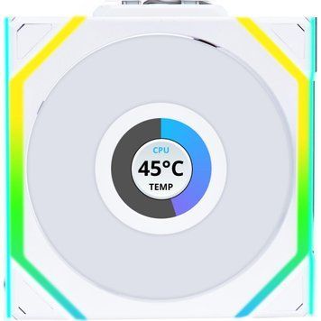 Вентилятор Lian Li Uni Fan SL Wireless LCD Reverse 120-1 White (G99.12RSLLCD1W1W.00) [616502]