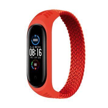 Ремінець BeCover Elastic Nylon Style для Xiaomi Mi Smart Band 5/Mi Smart Band 6 Size S Red (706144) [604691]