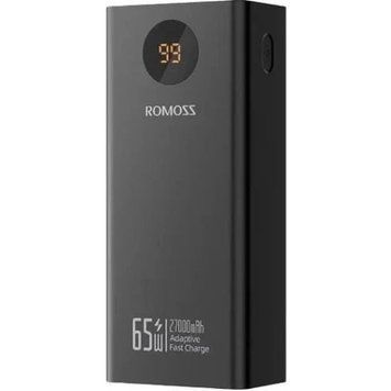 Універсальна мобільна батарея Romoss PEA27S Pro 27000mAh 65W Black (PEA27-282-2111H) [618316]