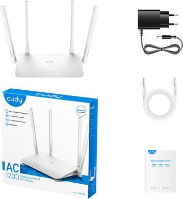 Маршрутизатор Cudy, AC1200 Gigabit Wi-Fi Mesh Router (WR1300) [401496]