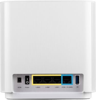 Система WiFi-Mesh ASUS ZenWiFi XT8 v2 AX6600, 3xGE LAN, 1x2.5GE WAN, 1xUSB3.1, 2мод, білий (90IG0590-MO3A80) [104647]