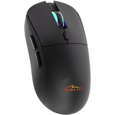 Мишка Media-Tech, бездротова Bluetooth+2.4G, 3200dpi., 5кн., Silent, чорна (MT1124) [405172]