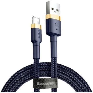 Кабель Baseus cafule Cable USB For iP 2.4A 1m Gold+Blue (CALKLF-BV3) [804378]