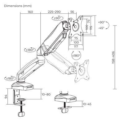 Кріплення для візуальних систем ITECH (LDT13-C012E) [306256]