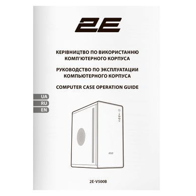 Корпус 2E Credo V500B без БЖ, 1xUSB3.0, 1х USB 2.0, 1xUSB Type-C, 1x120мм, VGA 310мм, ATX, чорний (2E-V500B) [110115]