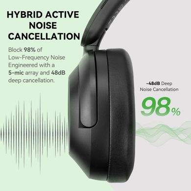 Гарнітура OneOdio A6, Bluetooth + USB-C, Hybrid ANC, Black (A6 Black) [404491]