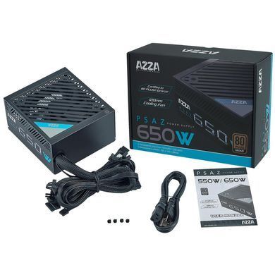 Блок живлення ATX 650W AZZA (PSAZ-650B) [502576]