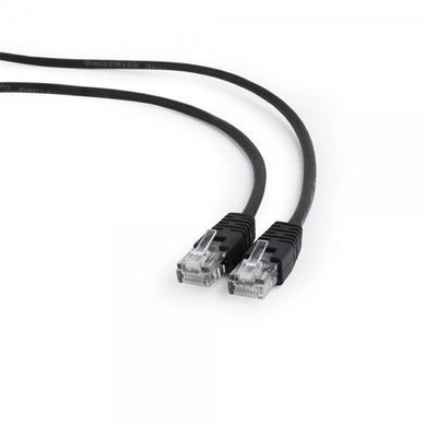 Патч-корд UTP Cablexpert литий, 50u" штекер із фіксатором, 10 м, чорний (PP12-10M/BK) [611805]